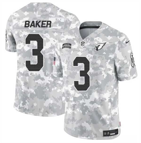 Men%27s Arizona Cardinals #3 Budda Baker 2024 F.U.S.E. Arctic Camo Salute to Service Limited Stitched Jersey Dzhi->arizona cardinals->NFL Jersey